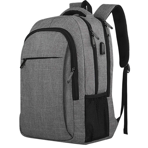 Travel Laptop Backpack Work Bag with USB Charging Port Water Resistant Business Rucksack