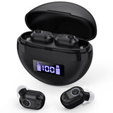 Pair of Invisible Digital Hearing Aids Rechargeable Mini Sound Enhancer Amplifier with Charging Case Style 1