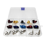 15PCS Finger Pick Set for Guitar – Includes 15-Grid Storage Case Box