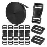 Nylon Buckle & Strap Kit with Triglide Clips Style 1