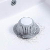 Silicone Bathtub Hair Catcher for Pop-Up and Standard Shower Drains