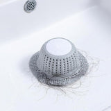 Silicone Bathtub Hair Catcher for Pop-Up and Standard Shower Drains