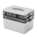 3-Tier Portable Medicine Storage Box Large Capacity First Aid Cabinet for Home