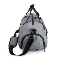 30L Travel Duffel Bag Water-Resistant  Gym Bag with Shoes Compartment