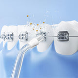Portable Electric Water Flosser with 200ML Telescopic Tank Travel Oral Irrigator for Teeth Cleaning Blue