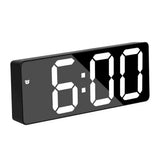 USB LED Digital Desk Alarm Clock with Temperature Date 3 Alarms White