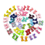 60PCS Pet Bowknot Hair Bows with Clips for Pet Grooming and Decoration