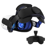 Adjustable Replacement Head Strap for Oculus Quest 2 Comfortable VR Headset Accessory Black
