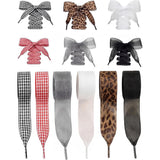 6 Pairs Shoe Laces Fashion Soft Satin Ribbon Shoelaces for Sneakers Boots