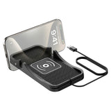 Wireless Charging Pad 15W 2 in 1 with Non Slip Car Phone Holder