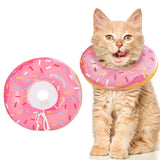 Cat Cone Soft Collar – Adjustable Kitten Recovery Donut Collar Pink