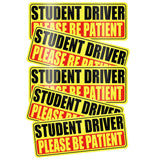 5 Pcs Student Driver Car Signs Car Bumper Sticker Decal Style 2