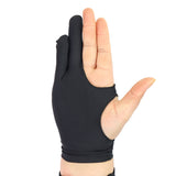2Pcs Anti-Touch Drawing Gloves Sketching Artist Glove with Two Finger for Right Hand