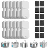 12 PCS Cat Water Fountain Filter Replacement for Stainless Steel Cat Fountain