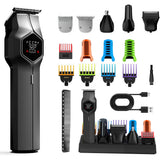 Men's Electric Beard Trimmer IPX7 Waterproof Cordless Grooming Kit