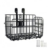 Bicycle Basket Front & Rear Hanging Storage Rack for Mountain Bike Black