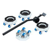 Universal Furniture Mover Wheel Set with Sliding Base and Lifting Rod