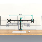 Double Arm Desk Mount Bracket Dual Monitor Stand for 13-27Inch Monitors