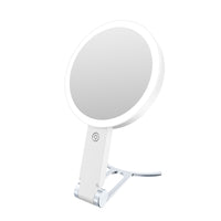 Double Sided Makeup Mirror with Adjustable LED Light 1X/30X Magnifying Vanity Mirror