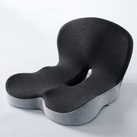 1PC Memory Foam Seat Cushion with Ergonomic Back Support for Office & Car Seats