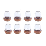 Set of 8 Pieces Chair Foot Cover Floor Protector Chair Sliders Floor Protector Furniture Foot Caps Large