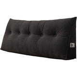 Headboard Pillow Triangle Pillows for Bed Sofa Dorm Room Black