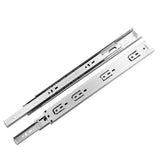 2 Pcs 3-Section Drawer Slides Stainless Steel Full Extension