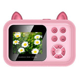 1080P Instant Print Digital Camera with 1 Roll Printing Paper Pink