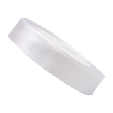 Double Sided Satin Ribbon 22m Polyester for Christmas Gift Wrap White