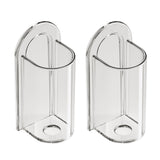 2Pcs Electric Toothbrush Holders Wall Mounted Tooth Brushing Holder for Bathroom