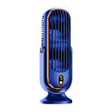 Wireless Cooling Table Fan Portable Tower Fan 5 Speed 720 Degree Oscillation Blue