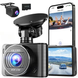 Dual Dash Camera for Cars – 4K Front & 1080P Rear with WiFi and Night Vision