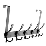 Stainless Steel Door Hooks Over The Door for Bathroom Kitchen Bedroom Black