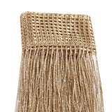 2PCS 100x200cm Shimmer Tassel String Door and Window Divider Curtain Champagne Gold