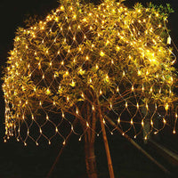 Solar/USB Powered LED Net Mesh Lights – Outdoor Waterproof 3x2m with 192 LEDs and 8 Modes Style 1
