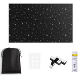 Travel Temporary Blackout Window Cover Blackout Curtains for Bedroom Dorm Room