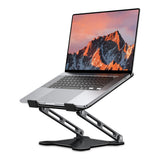 Adjustable Laptop Stand for Desk, Metal Foldable Laptop Riser Ventilated Cooling Lectern for Desk