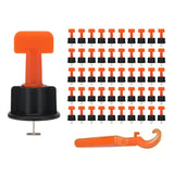 50 PCS Tile Leveling System Clips Levelling Spacer Tiling Tool Floor Wall Wrench