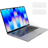 2Pcs Clear Silicone Keyboard Cover Compatible With MacBook Air Pro 13 14 15