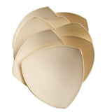 4 Pairs Foam Triangle Bra Inserts Replacement for Sports Bras Beige