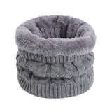 Thick Fleece Neck Warmer Winter Ski Gaiter for Men Women Gray