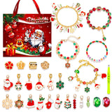 Christmas Advent Calendar Bracelet – Blind Box DIY Charm Bracelet Gift Kit Style 1