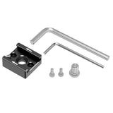 Cold Shoe Mount Adapter with 1/4" Thread Hole Cold Shoe Bracket for Camera DSLR Flash LED Light Monitor