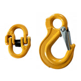 2Pcs Hammerlock+ Eye Sling Hook Safety Chain Caravan Trailer connecting Extend