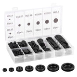 200 PCS Auto Rubber Grommet Fastener Tool Kit in 7 Popular Sizes