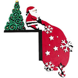 Christmas Door Topper Santa Claus Door Frame Corner Sign Decorations Windows Walls DIY Craft