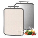 Double Sided Cutting Board 42x28cm Titanium Alloy and Wheat Straw PP