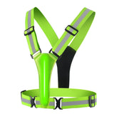 3-Mode LED Reflective Sports Vest for Running Cycling Night Activities Green
