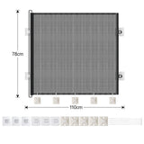 Retractable Mesh Pet Barrier Dog Gate Security Fence for Stairs Doorways Small