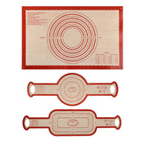 Silicone Baking Pastry Dough Mat Large Cookie Bread Rolling Mats for Kitchen